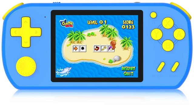 Alt view image 8 of 14 - Handheld Games for Kids Preloaded 218 Video Games,Mini Toy for Age 5-7,8-13, 3.0"Screen,5+Hrs Play,USB,Retro Portable Travel Toy for Airplane Car Road Trip,Electronic Toy Birthday Gifts for Boys Girls