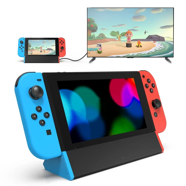 Alt view image 7 of 12 - TV Dock Station for Nintendo Switch/Switch OLED | 4K@60Hz HDMI, 100W PD Fast Charging, 2 USB-A Ports, Charge While Playing, TV/Tabletop Mode Button