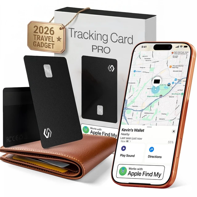 Alt view image 8 of 14 - Apple MFi Certified Wallet Tracker PRO Works with Apple Find My IP68 Rechargeable Tracking Card for Wallet Luggage Passport 0.07in Slim Credit Card Design Item Finder