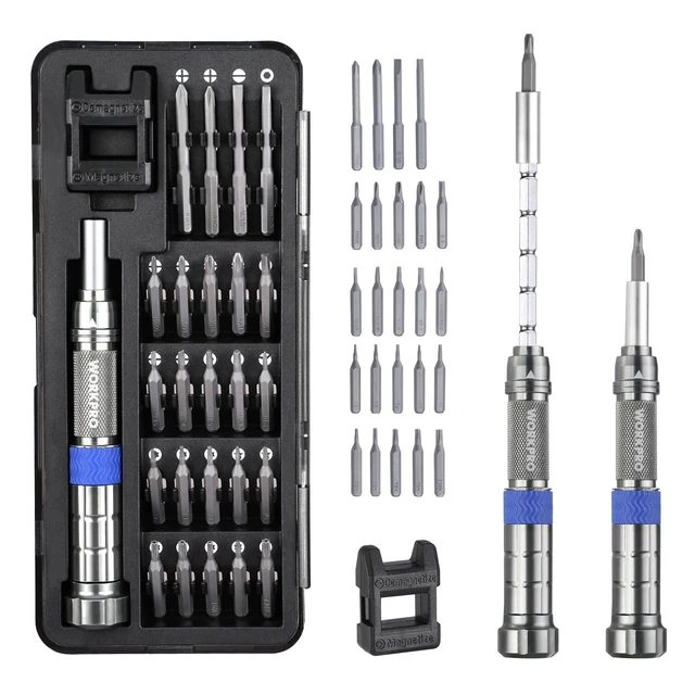 Alt view image 8 of 14 - 24 in 1 Small Screwdriver Set with Extendable Pole, Magnetic Mini Repair Tool Kit for Phone, Computer, Watch, Laptop, Macbook, Ring Doorbell, Eyeglass, Electronic