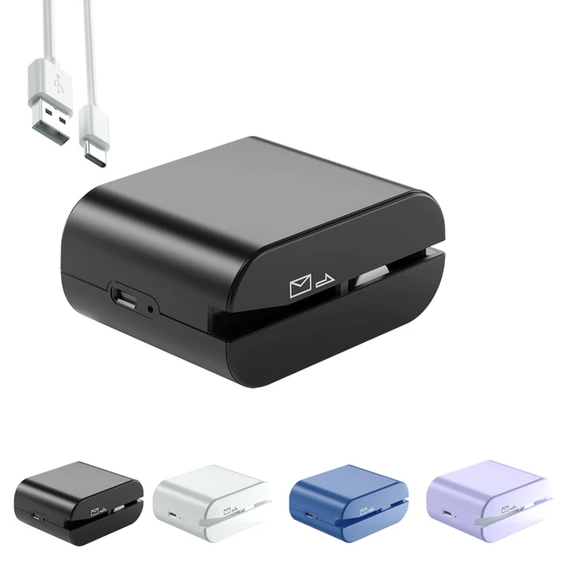 Alt view image 7 of 12 - Rechargeable Electric Letter Opener - Automatic Letter Opener Envelope Slitter, Electric Envelope Opener, Letter Opener Envelope Slitter for Universal Mail and Envelopes