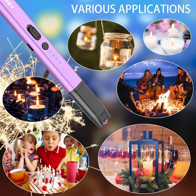 Alt view image 14 of 14 - Lighter Stocking Stuffers for Adults Wife Mom, Electric Candle Lighter for Women Mom Candle Lover Christmas Birthday Present Ideas Gifts, Cool Gadgets for Women Men 2025