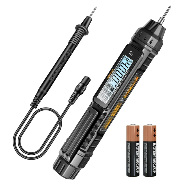 Alt view image 8 of 14 - Pen Type Digital Multimeter 4000Count AC/DC Voltage Tester, Professional Current Meter, Non-Contact Voltmeter Sensor,Live Wire Detection,Resistance, Continuity, Capacitance, and Diode Testing