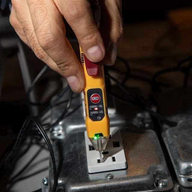 Alt view image 11 of 14 - NCVT2P Dual Range, Non-Contact Voltage Tester, 12-1000V AC, Visual and Audible Indicators, Auto Power Off