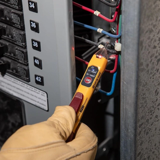 Alt view image 12 of 14 - NCVT2P Dual Range, Non-Contact Voltage Tester, 12-1000V AC, Visual and Audible Indicators, Auto Power Off
