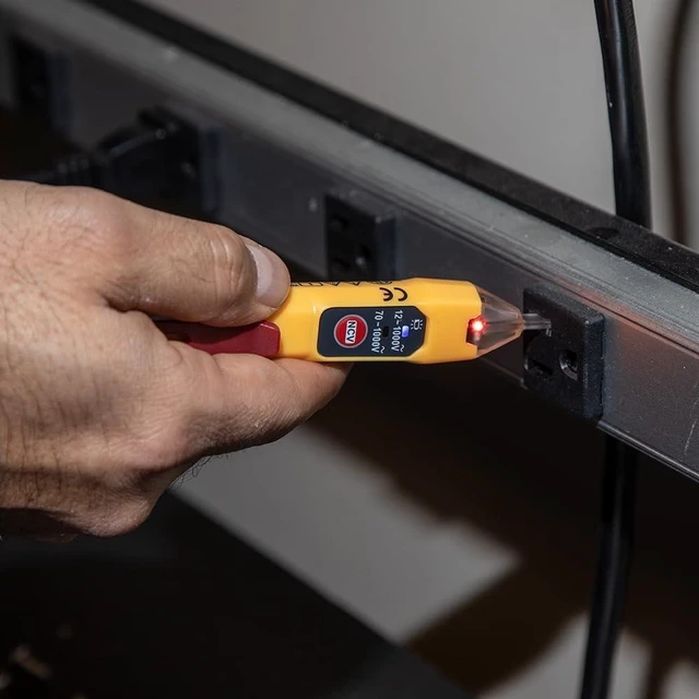 Alt view image 13 of 14 - NCVT2P Dual Range, Non-Contact Voltage Tester, 12-1000V AC, Visual and Audible Indicators, Auto Power Off