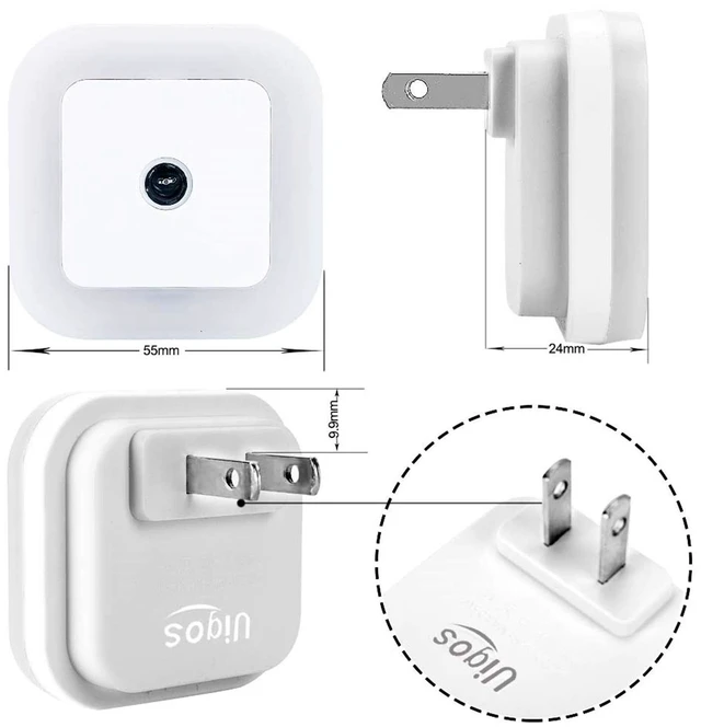 Alt view image 12 of 14 - LED Night Light Lamp with Smart Sensor Dusk to Dawn Sensor, Daylight White, 0.5W Plug-in, 6-Pack