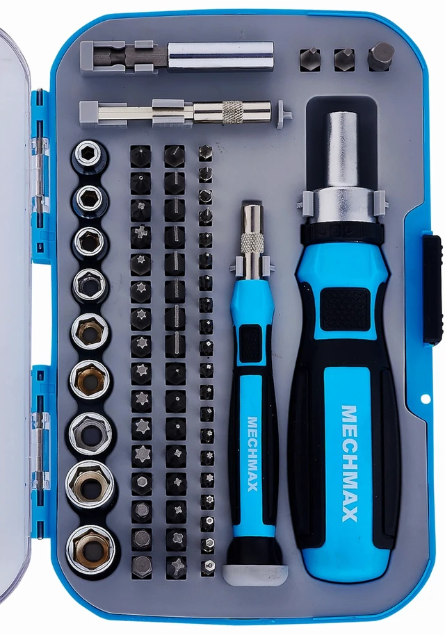 Alt view image 8 of 14 - 68PC Ratcheting Screwdriver Set - Multi-Bit Magnetic Screwdriver & Precision Tool Kit with Sockets, Compact Impact Storage Case for Household DIY, Furniture Assembly, Laptop Repair & Gift