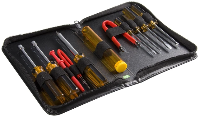 Alt view image 4 of 6 - 11 Piece Computer Tool Kit - PC Repair Tool Kit with Zippered Vinyl Carrying Case , TAA (CTK200)