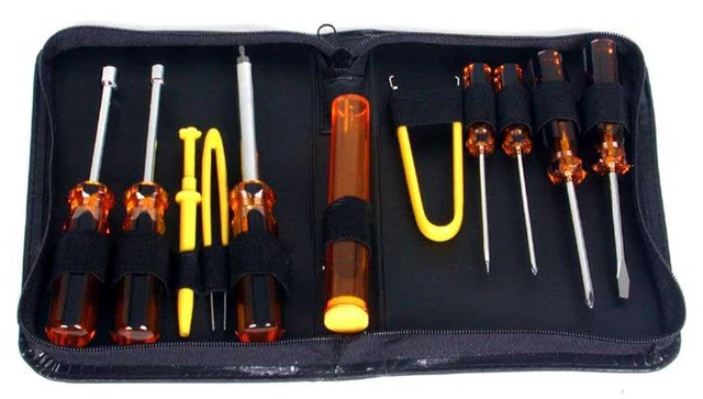 Alt view image 5 of 6 - 11 Piece Computer Tool Kit - PC Repair Tool Kit with Zippered Vinyl Carrying Case , TAA (CTK200)