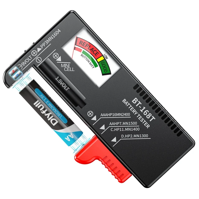 Alt view image 8 of 14 - Magnetic Battery Tester for AAA AA C D 9V, Buttons, Batteries Checker