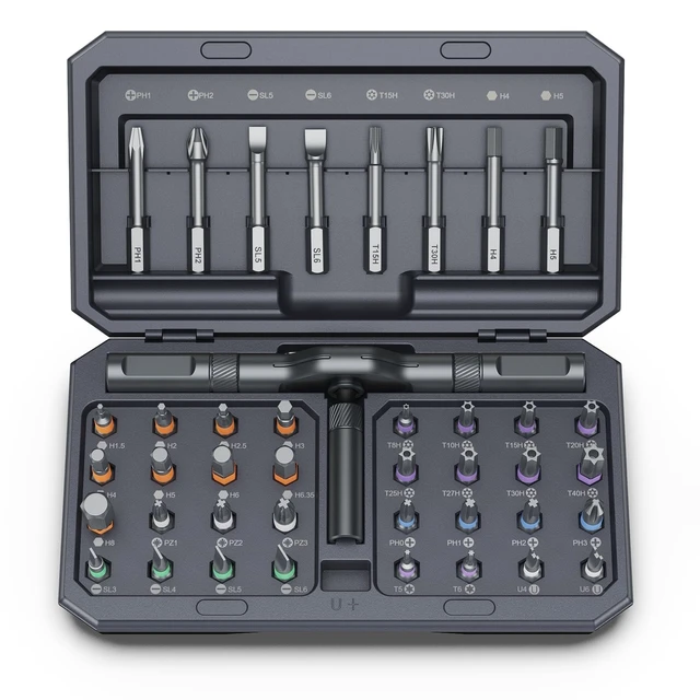 Alt view image 8 of 14 - 42 in 1 Magnetic Screwdriver Set, Ratchet Screwdriver Set with S2 Steel Bits, Detachable Handle, Multi Bit Repair Tool Kit for Home, Furniture, Electronics, Computer, Bicycle Repair, DIY
