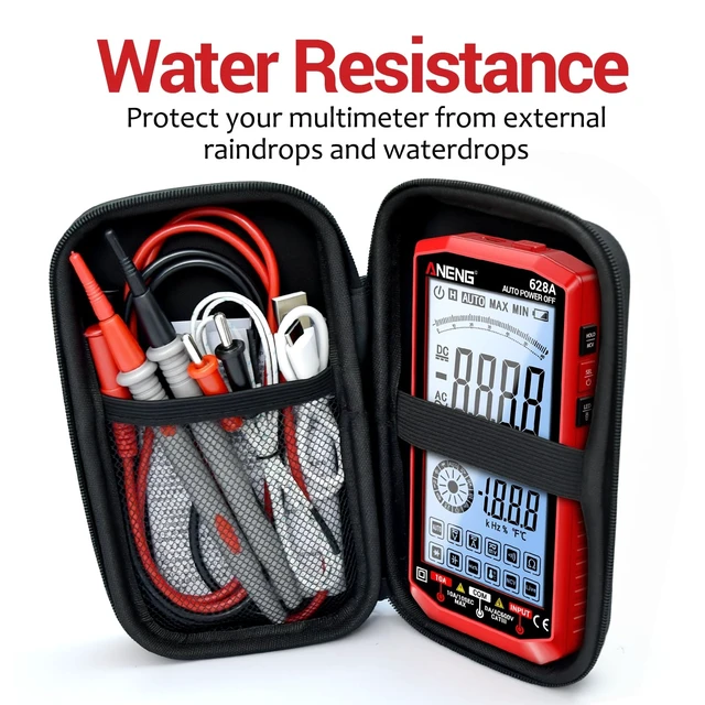Alt view image 14 of 14 - Multimeter,Digital Voltmeter Tester,TRMS 6000 Counts Rechargeable Meter Measures AC/DC Voltage,Current,Resistance,Capacitance,Temperature,Hz,NCV,Diode,Continuity Auto Ranging Electircal Tools