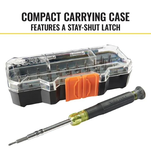 Alt view image 11 of 14 - Tools 32717 Precision Screwdriver Set with Case, All-in-One Multi-Function Repair Tool Kit Includes 39 Bits for Apple Products