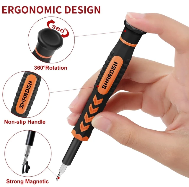 Alt view image 10 of 14 - 58 in 1 Small Precision Screwdriver Set Magnetic Mini Screwdriver Set with Case Professional Electronic Tools Kit for iPhone, MacBook, Computer, Laptop, PC, RC, PS4, Xbox, Eyeglasses, Watch