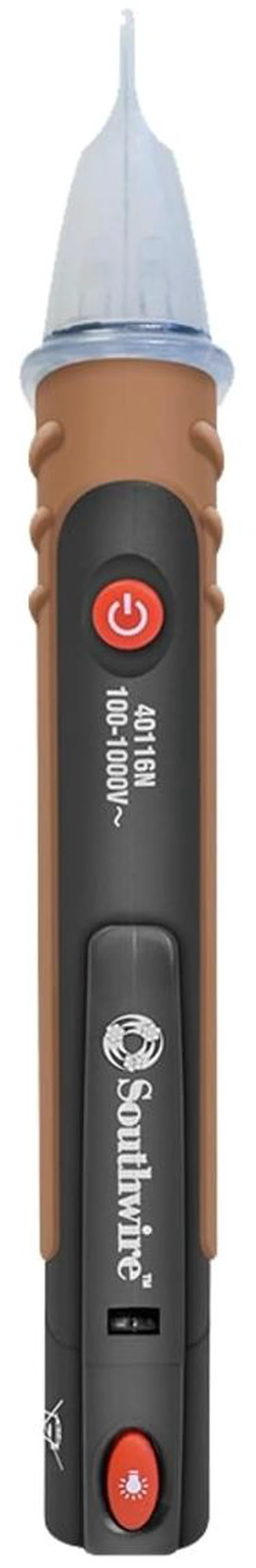 Alt view image 2 of 2 - Tester NCVD - Detects AC Voltage with Audible & Visual Alerts - Auto Power Off - Dual Flashlights - CAT IV 600V Safety Rating