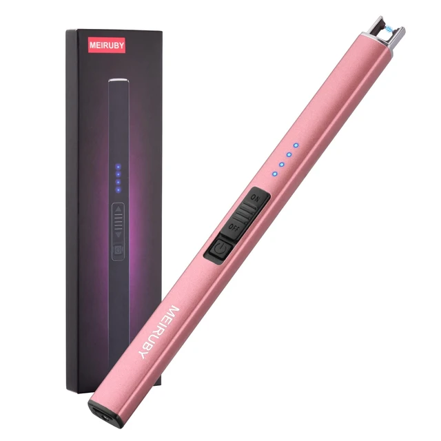 Alt view image 8 of 14 - Lighter Electric Candle Lighter, Birthday for Women Men Mom Wife Sister, Rechargeable USB Arc Lighters for Candle Camping BBQ