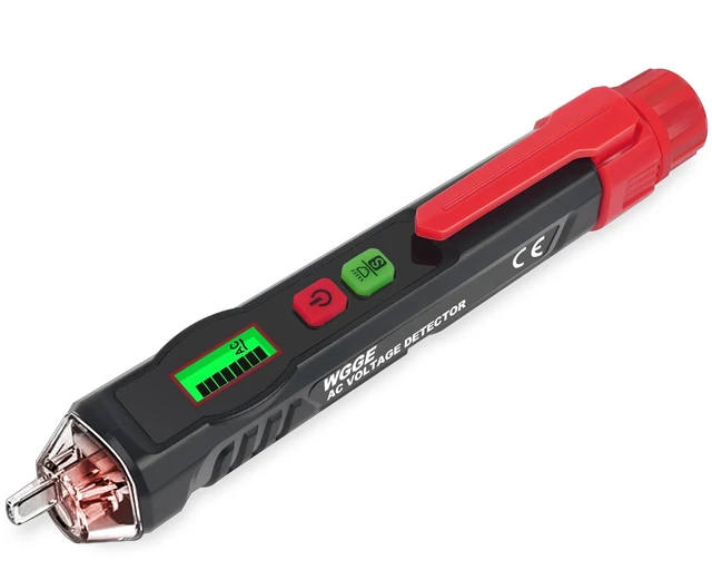 Alt view image 8 of 14 - AC Voltage Tester/Non-Contact Voltage Tester with Dual Range AC 12V-1000V/48V-1000V, Electrical Pen with LCD Display and Flashlight Buzzer Alarm, Detect Wire Breakpoint, Live/Null Wire Tester.