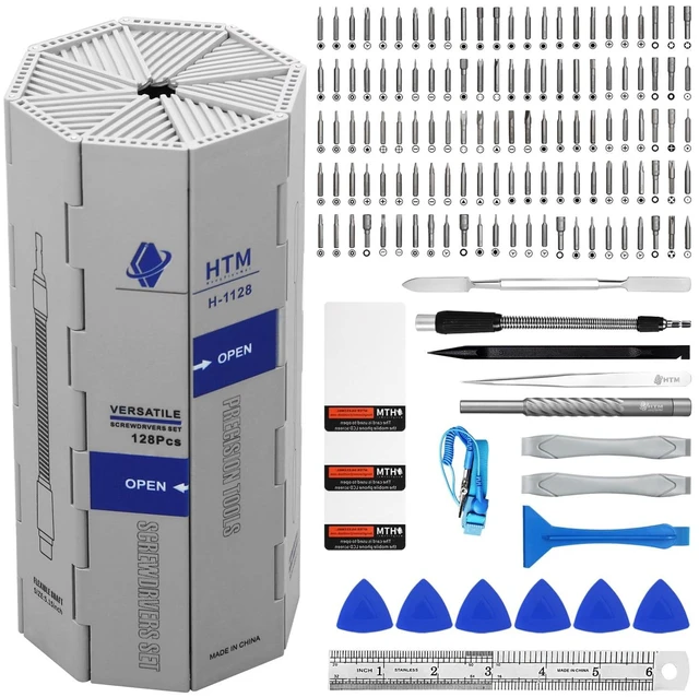 Alt view image 7 of 12 - 142 in 1 Precision Screwdriver Set Professional Magnetic Repair Tool Kit for Computer, Laptop, Xbox, Macbook, Game Console (H1128)