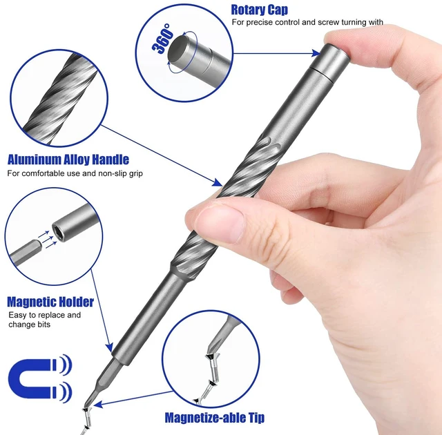 Alt view image 9 of 12 - 142 in 1 Precision Screwdriver Set Professional Magnetic Repair Tool Kit for Computer, Laptop, Xbox, Macbook, Game Console (H1128)