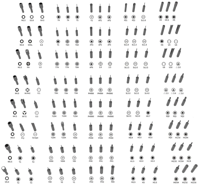 Alt view image 11 of 12 - 142 in 1 Precision Screwdriver Set Professional Magnetic Repair Tool Kit for Computer, Laptop, Xbox, Macbook, Game Console (H1128)