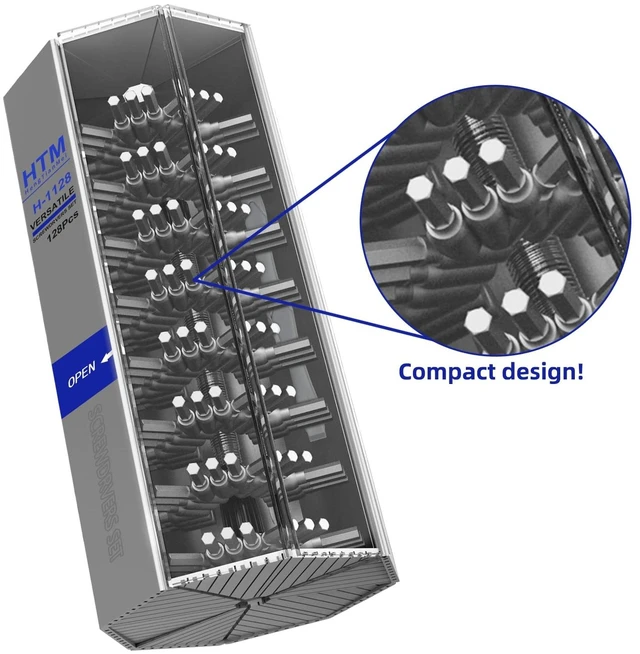 Alt view image 12 of 12 - 142 in 1 Precision Screwdriver Set Professional Magnetic Repair Tool Kit for Computer, Laptop, Xbox, Macbook, Game Console (H1128)