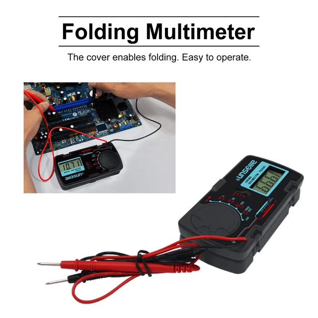 Alt view image 10 of 14 - EM3081 Digital Multimeter/DMM/Multi Tester Amp/Ohm/Volt Meter/Diode and Continuity Test Pocket Size