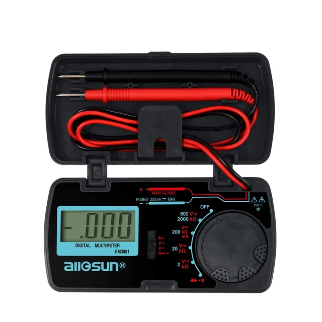 Alt view image 8 of 14 - EM3081 Digital Multimeter/DMM/Multi Tester Amp/Ohm/Volt Meter/Diode and Continuity Test Pocket Size