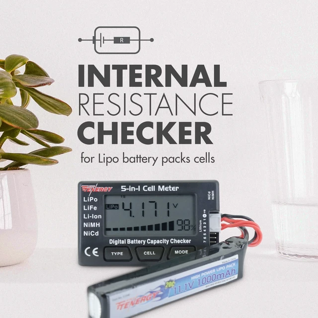 Alt view image 11 of 14 - 5-in-1 Battery Meter, Intelligent Cell Meter Digital Battery Checker/Balancer for LiPo / LiFePO4 / Li-ion/NiCd/NiMH Battery Packs