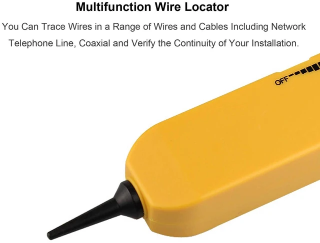 Alt view image 11 of 12 - Electrical Wire Tracer Circuit Tester w/Tone Generator & Probe Kit, Cable Signal Locator Tester, Test Circuit Continuity, Network Telephone Line, Automotive Circuit Identify Tools w/Clips & RJ11 Plug