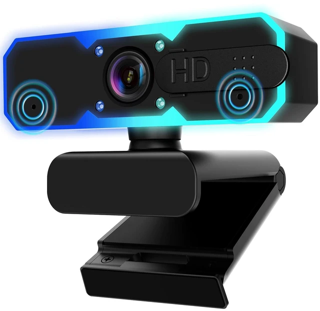 Alt view image 8 of 14 - 1080P 60FPS Streaming Camera Webcam with Microphone and Fill RGB Light,Autofocus,Work with Laptop/Desktop Computer/Winsdows/Mac OS/PC Computer for Camera