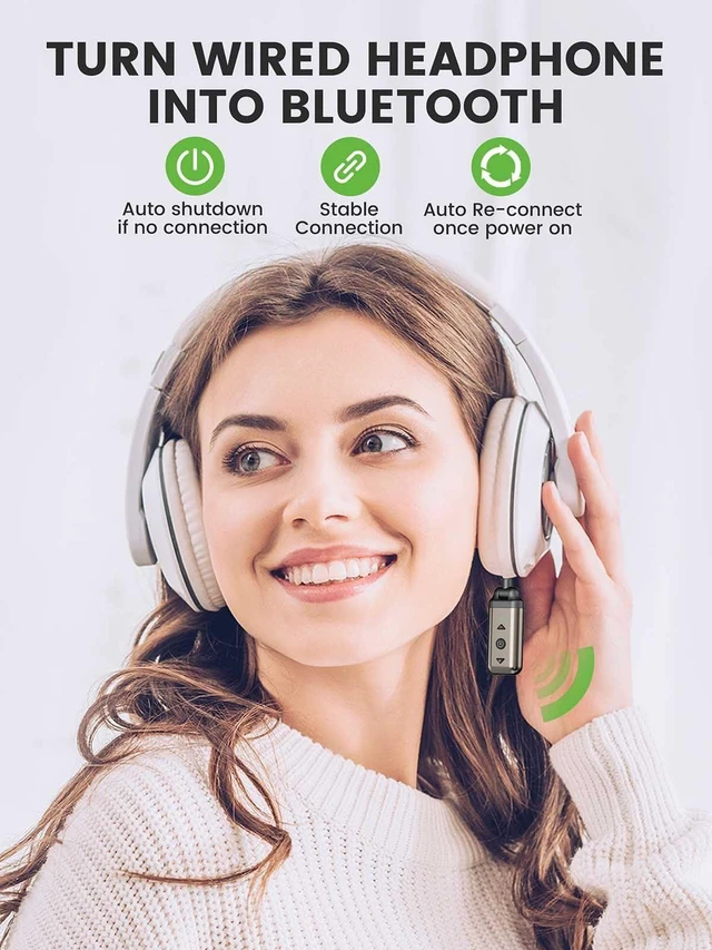 Alt view image 14 of 14 - Air88 Bluetooth 5.4 Aux Adapter, 180° Swivel 3.5mm Jack Receiver for Car Home Stereo, Handsfree Calls, 12 Hours Battery, HiFi Sound, Solid Metal Case