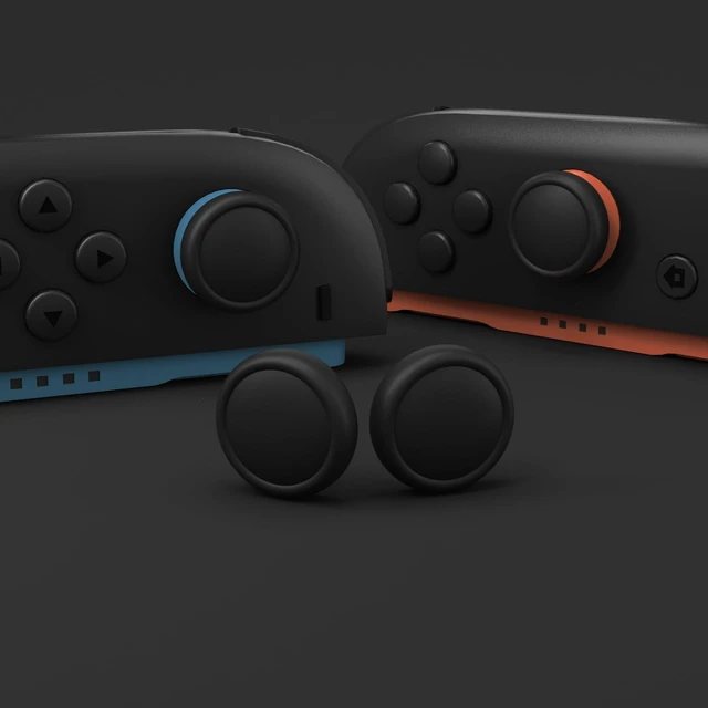 Alt view image 11 of 14 - Thumb Grips for Nintendo Switch 2, 4-Pack Silicone Joystick Caps for Joycon 2 Accessories, Comfort Thumbstick Grip Covers - Black