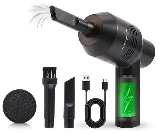 Alt view image 7 of 12 - NEW Cordless Mini Vacuum Cleaner,Portable Computer Vacuum for Car Laptop Sewing Machine Keyboard Vac USB Desk Crumbs Hairs Dust Cleaners