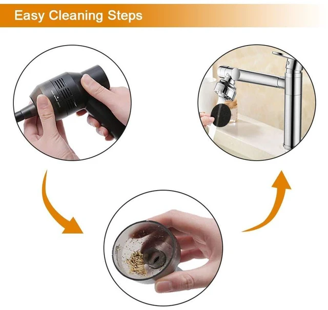 Alt view image 10 of 12 - NEW Cordless Mini Vacuum Cleaner,Portable Computer Vacuum for Car Laptop Sewing Machine Keyboard Vac USB Desk Crumbs Hairs Dust Cleaners