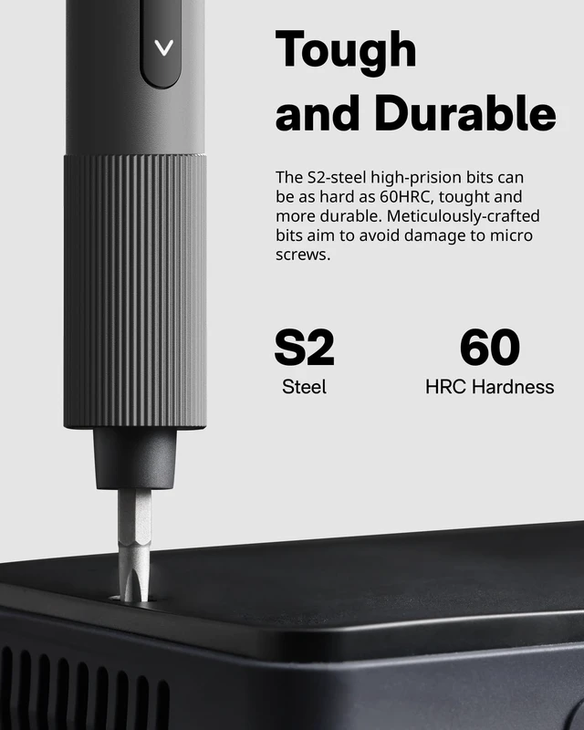 Alt view image 13 of 14 - 25-in-1 Mini Electric Screwdriver, 3.7V Precision Screwdriver Set, USB-C Rechargeable, Compact Magnetic Tool for Phone, Laptop, Camera, DIY Projects, Electronics Repair