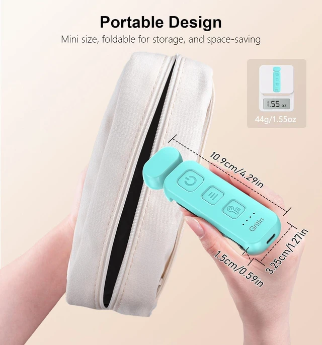 Alt view image 14 of 14 - Reading Light, Rechargeable Book Light for Reading in Bed - Eye Caring 3 Color Temperatures, 5-Level Dimmable Brightness, Long Lasting, Compact Size Clip on Book Lamp for Bookworms-Blue