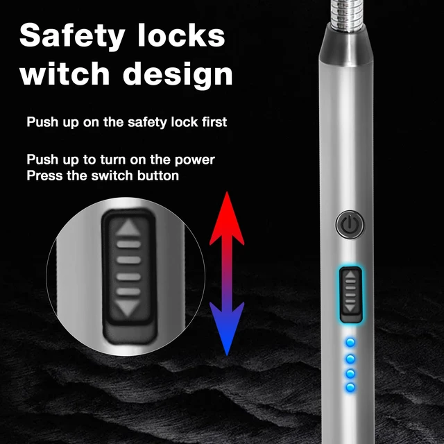 Alt view image 12 of 12 - 8 Pack Candle Lighter Electric Rechargeable Flameless Arc Lighters Flexible Neck USB Plasma Long Lighter for Candles BBQ Grill Camping Birthday Fireworks