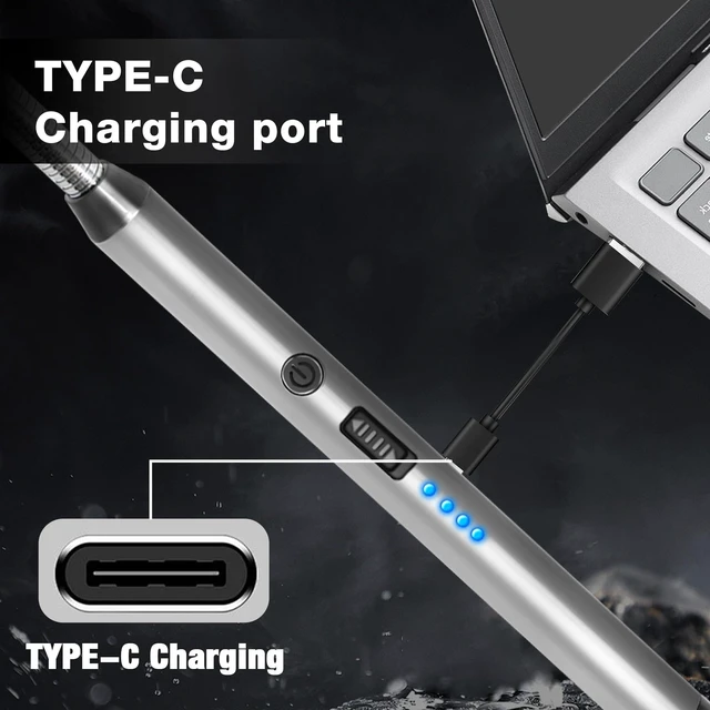 Alt view image 11 of 12 - 8 Pack Candle Lighter Electric Rechargeable Flameless Arc Lighters Flexible Neck USB Plasma Long Lighter for Candles BBQ Grill Camping Birthday Fireworks
