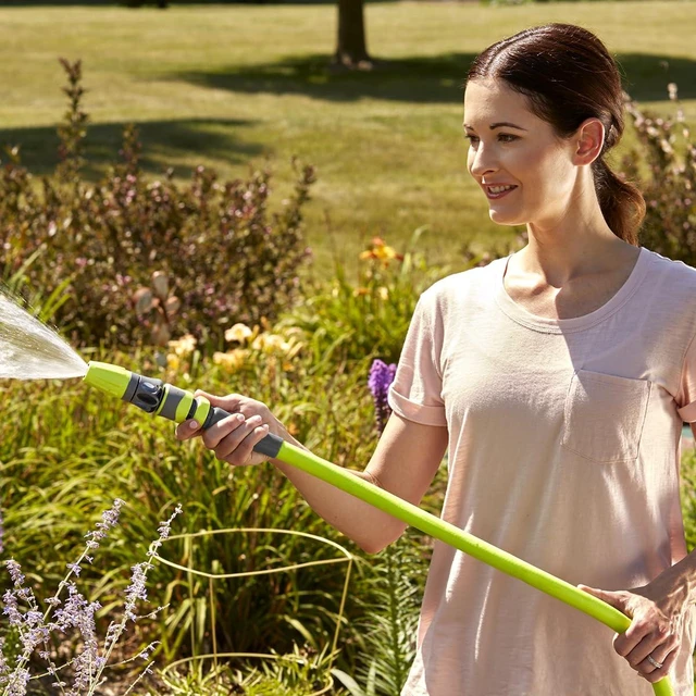 Alt view image 12 of 14 - Garden Hose 5/8 in. x 75 ft., Lightweight All-Weather Water Hose, Durable and Flexible, Leak-Free Connections