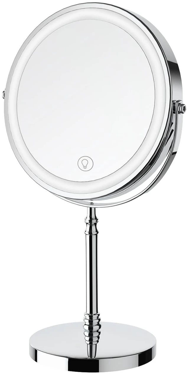Alt view image 8 of 14 - Makeup Mirror, Rechargeable Vanity Mirror with 3 Lights, 1X/10X