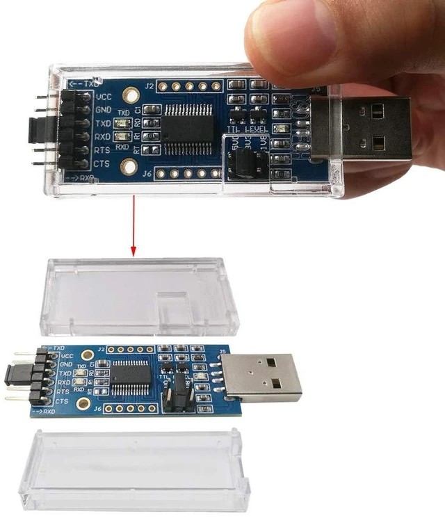 Alt view image 10 of 14 - USB to TTL Adapter Built-in FTDI FT232RL IC for Debugging and Programming