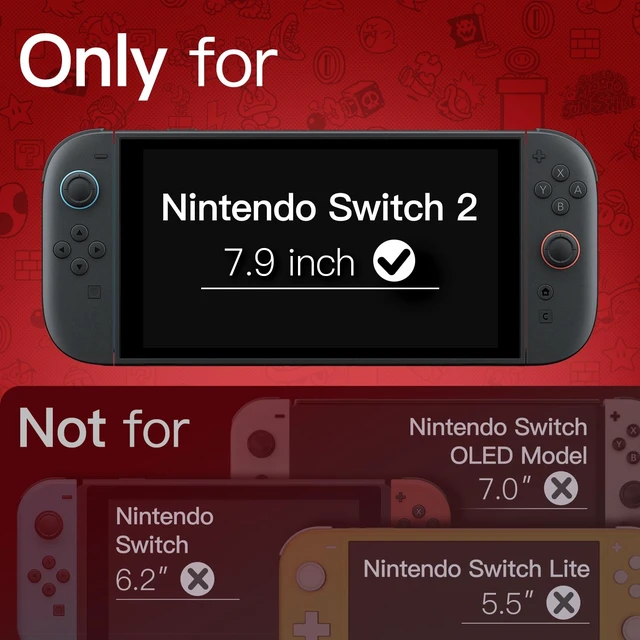 Alt view image 9 of 14 - Clear Dockable Case for Nintendo Switch 2 (2025) 7.9 Inch, Soft TPU Grip Cover for Joy-Con Detachable, Slim Carrying Protective PC Back Shell, Anti-Scratch