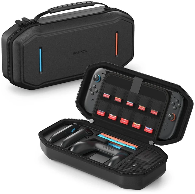 Alt view image 8 of 14 - Carrying Case for Nintendo Switch 2, Hard Shell Travel Case with Large Storage for Console & Accessories