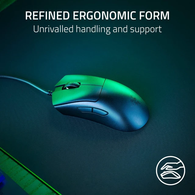 Alt view image 10 of 14 - DeathAdder V3 Wired Gaming Mouse: 59 g Ultra Lightweight - Focus Pro 30K Optical Sensor - Fast Switches Gen-3-8K Hz HyperPolling - 6 Programmable Buttons - Ergonomic - Speedflex Cable - Black