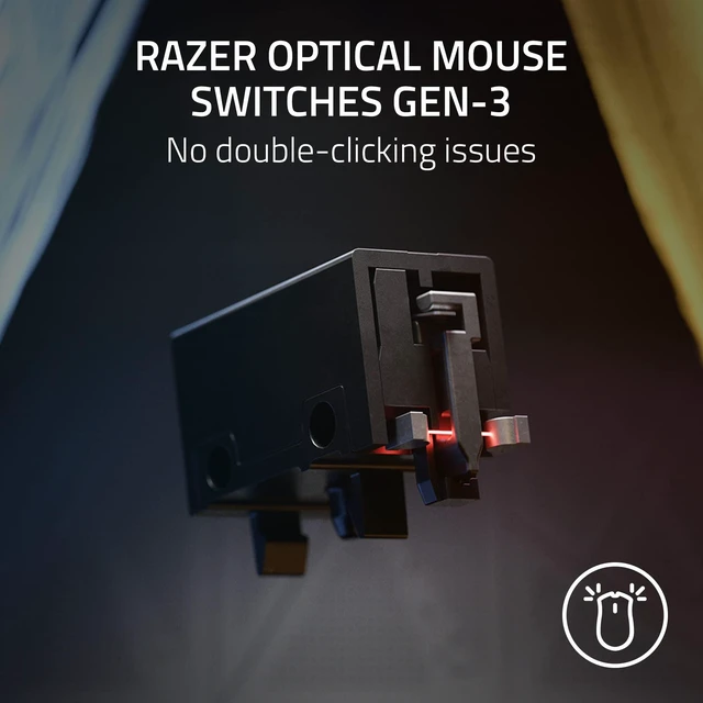 Alt view image 12 of 14 - DeathAdder V3 Wired Gaming Mouse: 59 g Ultra Lightweight - Focus Pro 30K Optical Sensor - Fast Switches Gen-3-8K Hz HyperPolling - 6 Programmable Buttons - Ergonomic - Speedflex Cable - Black