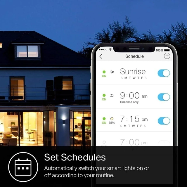 Alt view image 12 of 14 - Smart Light Bulb KL110, LED Wi-Fi smart bulb works with Alexa and Google Home, A19 Dimmable, 2.4Ghz, No Hub Required, 800LM Soft White (2700K), 9W (60W Equivalent)