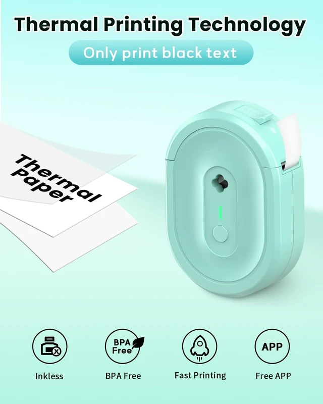 Alt view image 10 of 12 - N12 Label Maker Machine with Tape, Portable Thermal Label Printer, Mini Labeler Wireless Bluetooth Label Makers for Home Office Kids Items