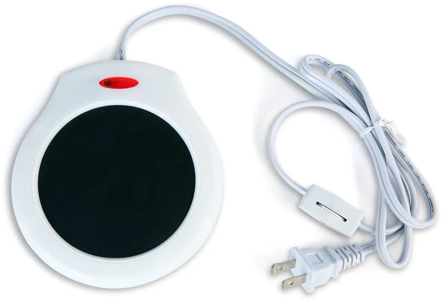 Alt view image 7 of 12 - Home&Office Desktop Electric Mug Warmer-Coffee/Tea/Cocoa/Soup-Scented Candles Gift for Winter 1pcs(White and Black (CFW001-White)