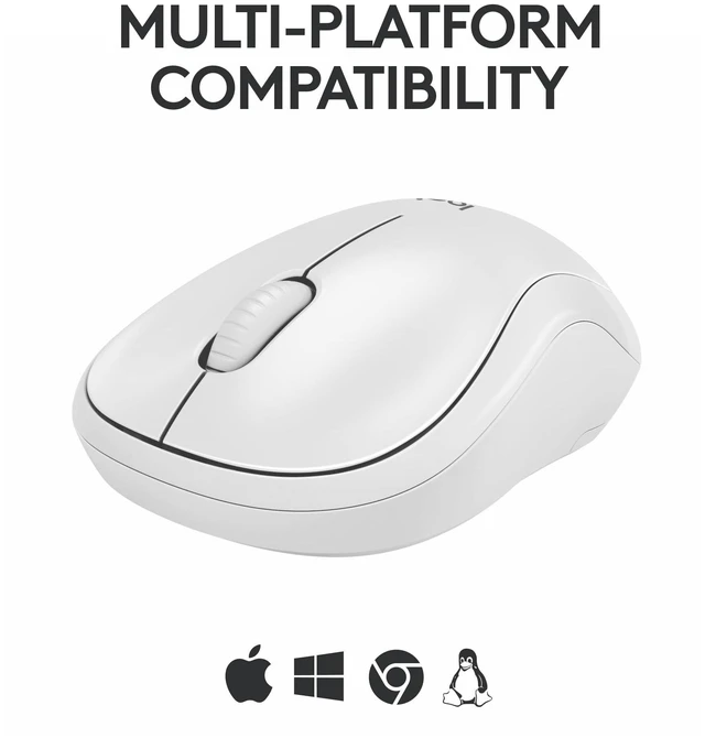 Alt view image 13 of 14 - M240 Compact Silent Bluetooth Wireless Mouse - Off White | Bluetooth connectivity, no USB receiver, quiet clicks, 3 non-customizable buttons, 18-month battery life, PC Mac compatible